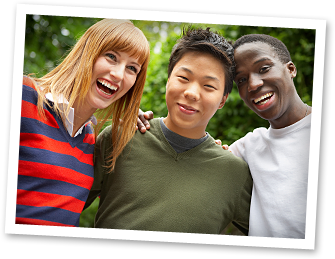 photo of three friends